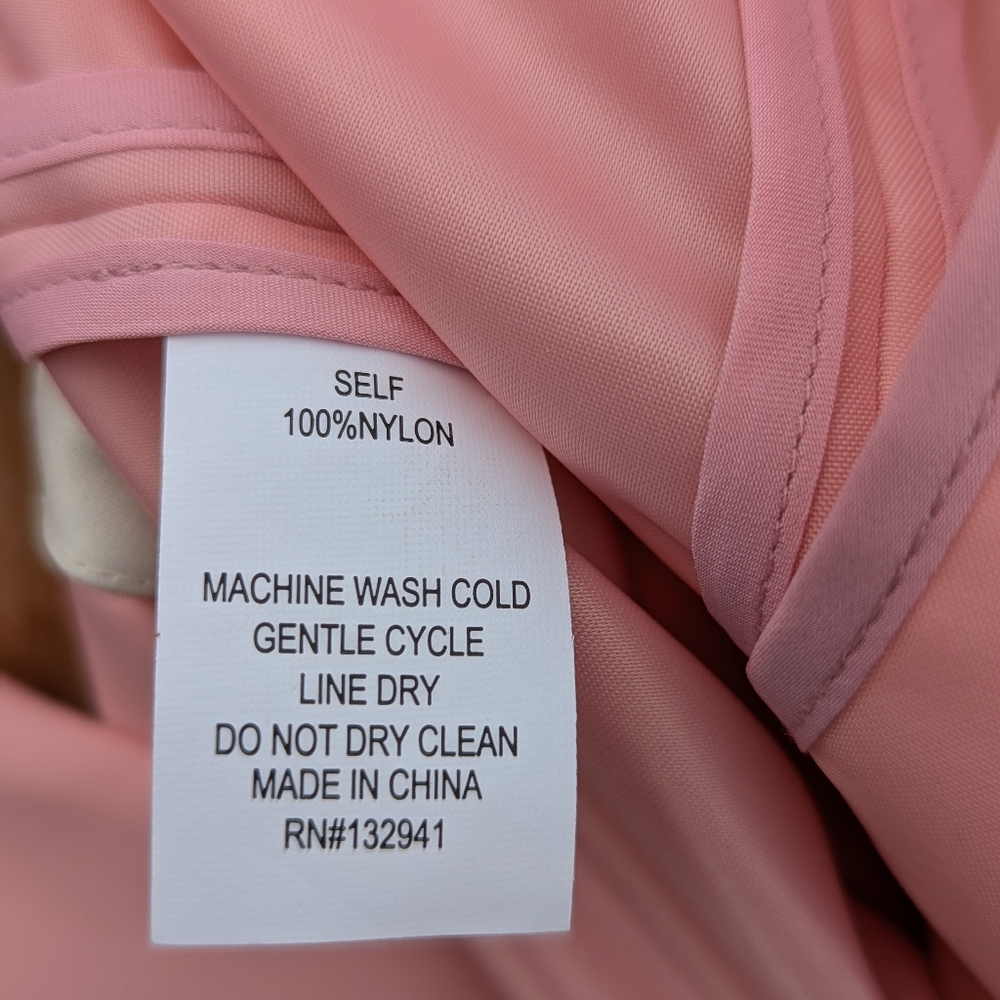 Amanda Uprichard | Grady Pink Blazer Revolve Nylon Small Oversized - Picture 14 of 16